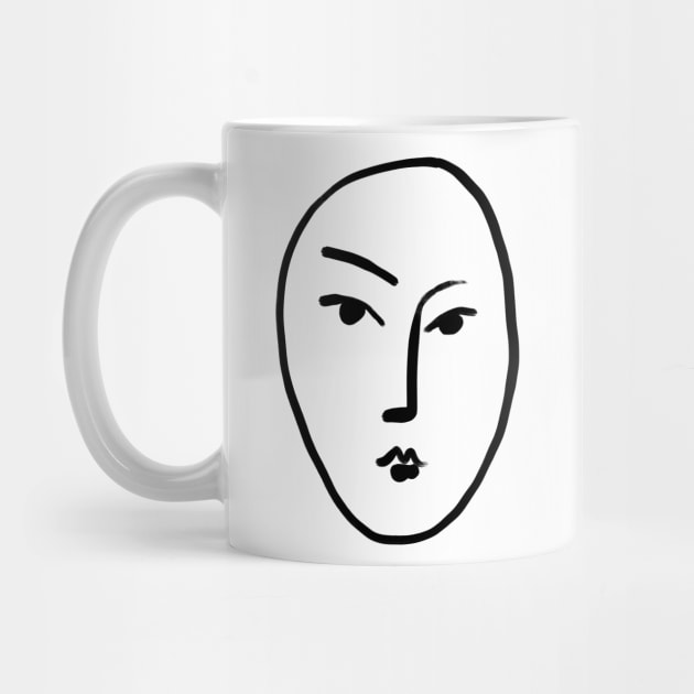 Matisse Line art Face #1 by shamila